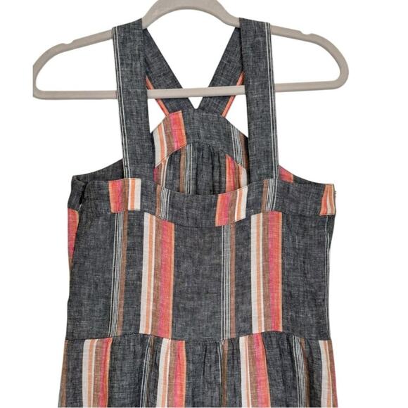 Joie Striped Sleeveless Linen Maxi Dress Size XXS - Picture 4 of 11